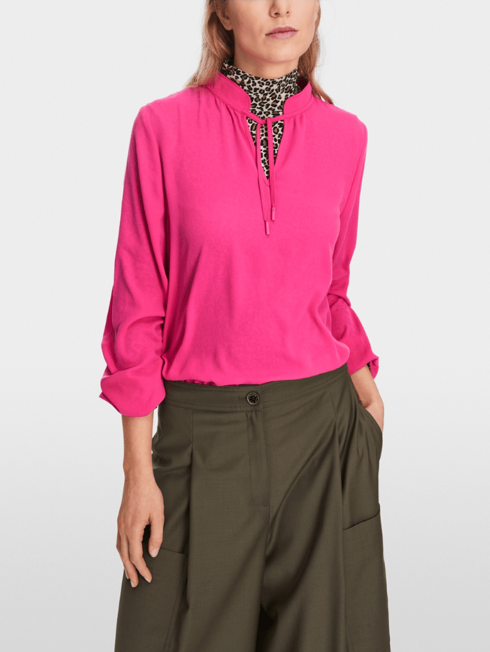 Marc Cain Sports Tops Marc Cain Sports Wide Blouse In Dragon Fruit XS 51.05 W41 Col 244 izzi-of-baslow