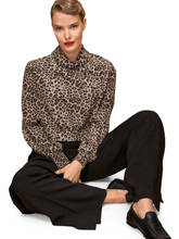 Marc-Cain-Leopard-Print-Funnel-Neck-Blouse 5J 51.02 W02 Col 617 izzi-of-baslow