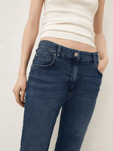 Marella Denim Marella FCROP Flared Cropped Jeans In Denim Midnight Blue 24231861042 Col 004 izzi-of-baslow