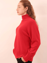 Marella Knitwear S Marella FALANGE Turtleneck Jumper In Red 24233661842 Col 001 izzi-of-baslow