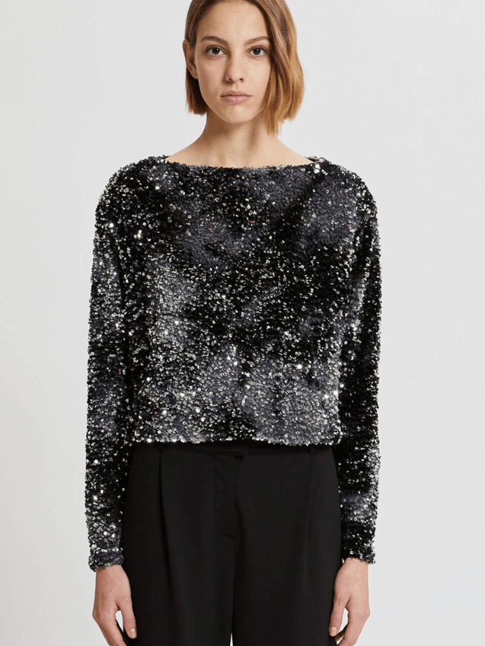 Marella-Osmund1-Black-Sequin-Wide-Neck-Top 2339760236 Col 001