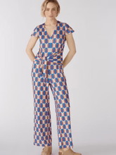 Oui Jumpsuit Silky Touch Blue Lilac Print 79212 534 izzi-of-baslow