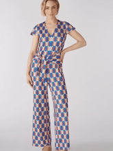 Oui Jumpsuit Silky Touch Blue Lilac Print 79212 534 izzi-of-baslow