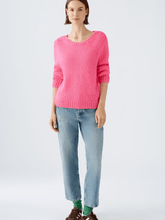 Oui Knitwear Oui Jumper With Wool And Mohair In Pink 89198 Col 3374 izzi-of-baslow