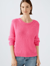 Oui Knitwear Oui Jumper With Wool And Mohair In Pink 89198 Col 3374 izzi-of-baslow