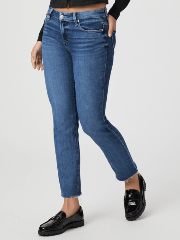 Paige Denim Paige AMBER Raw Hem Straight Leg Jeans 6938E77 B701 Col Acapella izzi-of-baslow