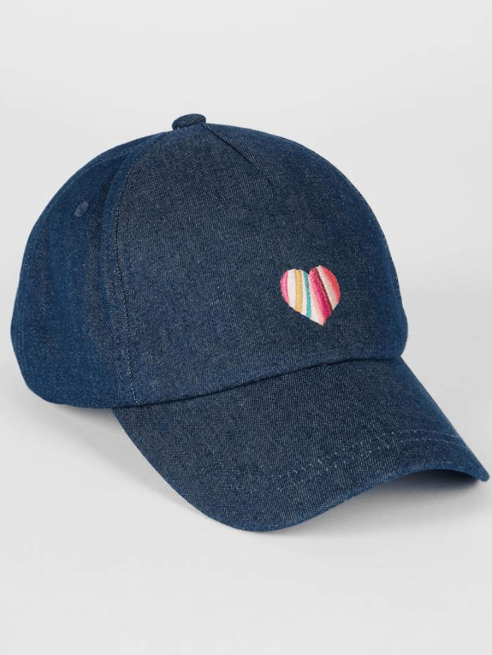 Paul Smith Accessories One Size Paul Smith Navy Swirl Heart Baseball Cap W1A-852DT-P493 Col 47 izzi-of-baslow