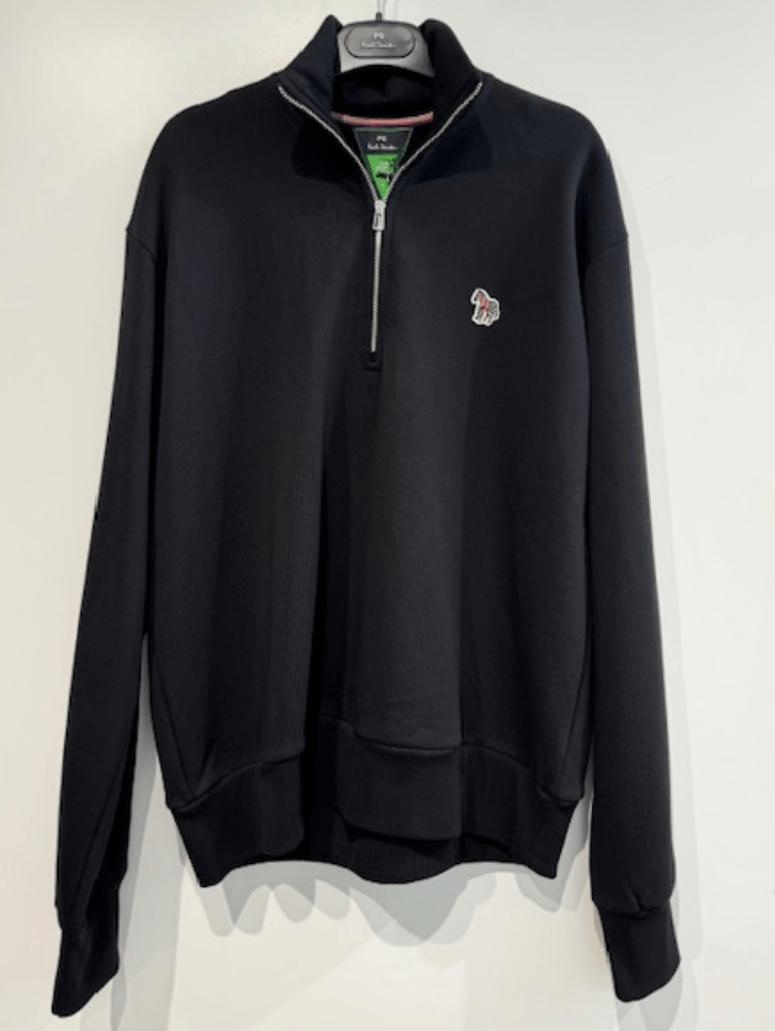 Paul Smith Knitwear Paul Smith T Black 1/4 Zip Sweatshirt W2R-281V-J20616 79 izzi-of-baslow