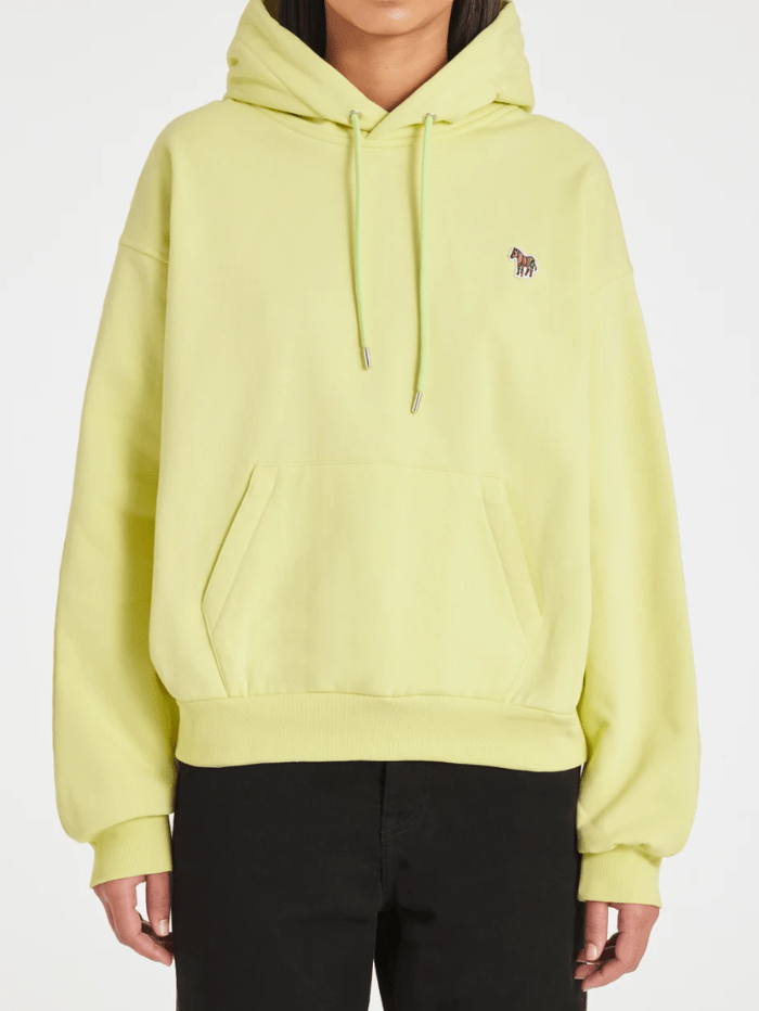 Paul Smith Tops Paul Smith Zebra Motif Washed Lime Hoodie W2R-351V-M20616.10 izzi-of-baslow