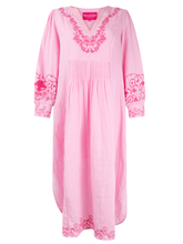 Place-Du-Soleil-Pink-Embroidered-Maxi-Dress-S24 308 izzi-of-baslow