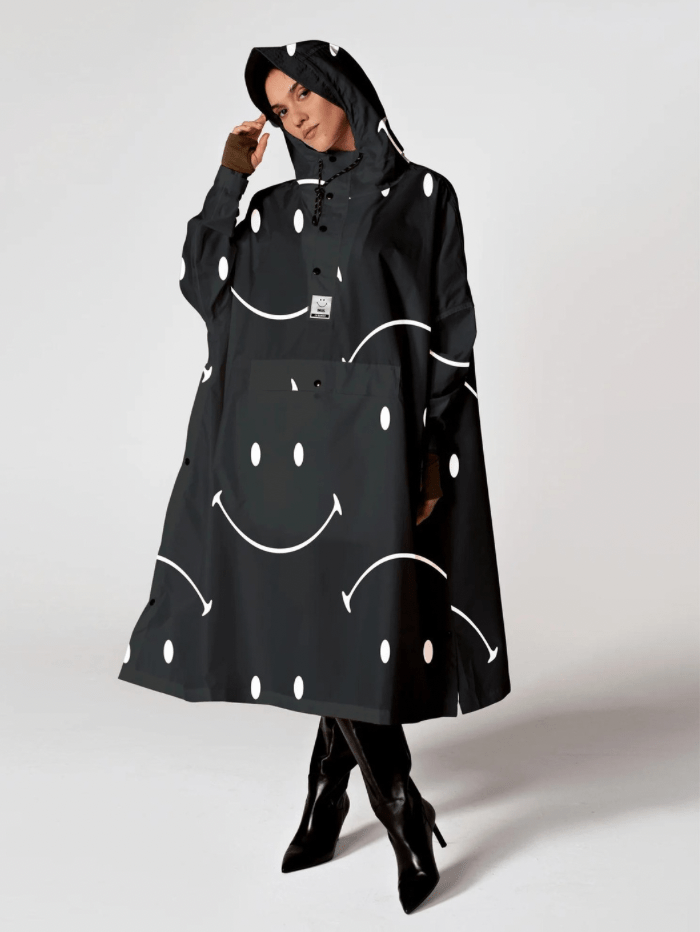 Rain Kiss Coats and Jackets One Size RainKiss Classic Smiley x Smiley Rain Poncho izzi-of-baslow