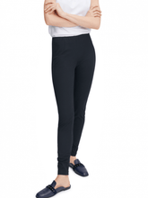 Riani Trousers Riani Deep Blue Long Pull On Slim Fit Trousers 393270 2162 421 izzi-of-baslow