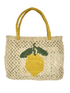 The Jacksons Accessories One Size The Jacksons London TRACY LEMON Jute Bag In Natural, Yellow And Green izzi-of-baslow