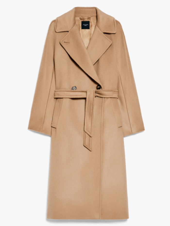 Weekend By Max Mara Coats and Jackets UK 6 Weekend By Max Mara RESINA Belted Wool Coat In Camel 24250160926 Col 006 izzi-of-baslow