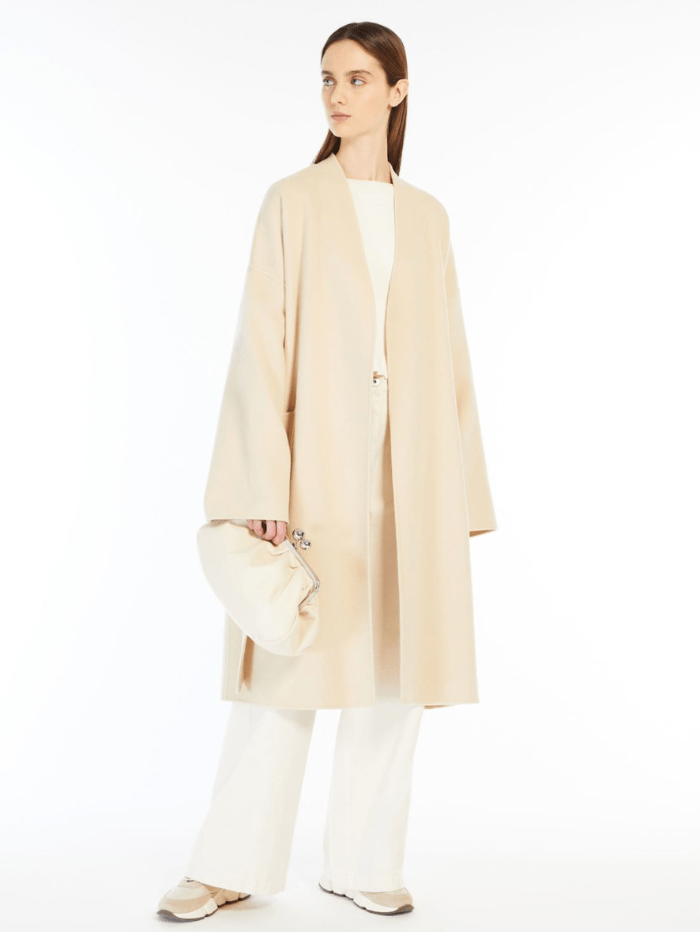 Weekend By Max Mara Coats and Jackets Weekend By Max Mara ERIS Wool Robe Coat In Beige 2425016011 Col 064 izzi-of-baslow