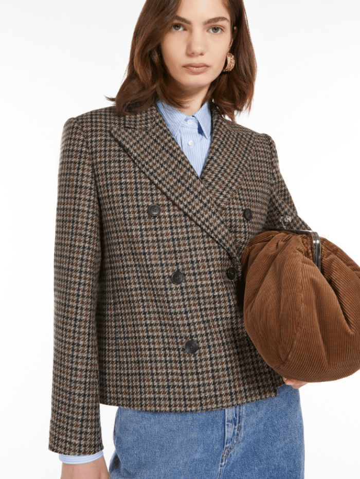 Weekend By Max Mara Coats and Jackets Weekend By Max Mara Nausica Wool Blend Cropped Jacket 24250460226 Col 002 izzi-of-baslow