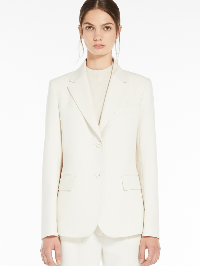 Weekend By Max Mara Coats and Jackets Weekend By Max Mara UVA Single Breasted Blazer In Stretch Wool Blend 2515041041 Col 016 izzi-of-baslow