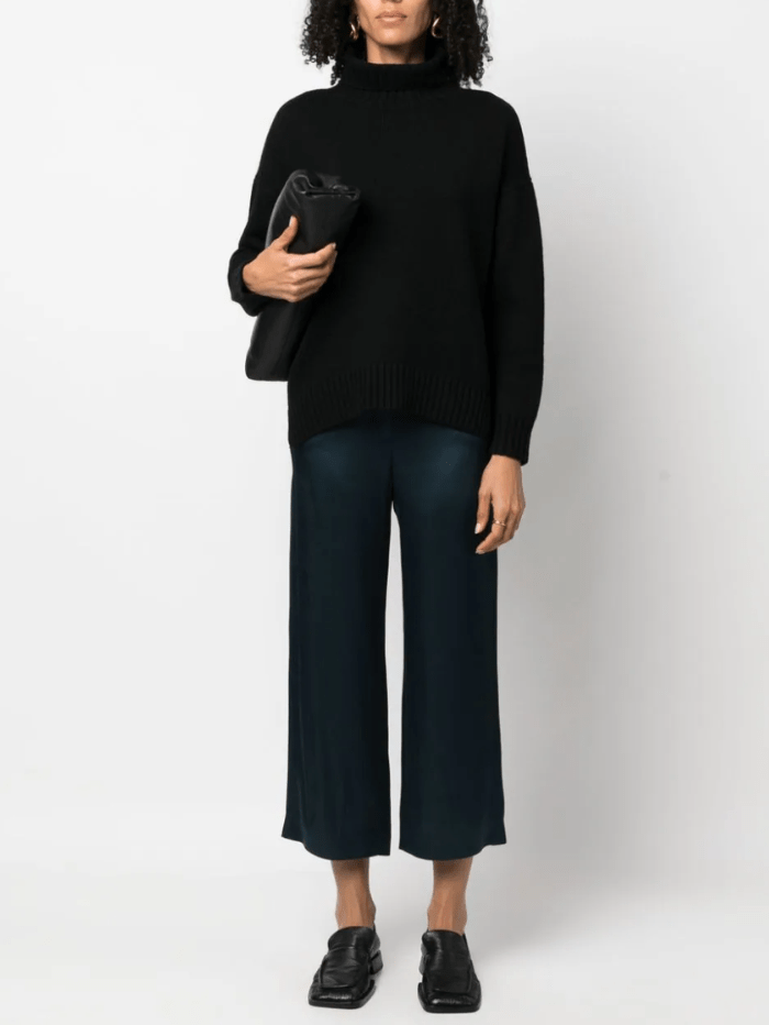 Weekend By Max Mara Knitwear Weekend By Max Mara BORGIA Wool High Neck Jumper In Black 24253660826 Col 009 izzi-of-baslow