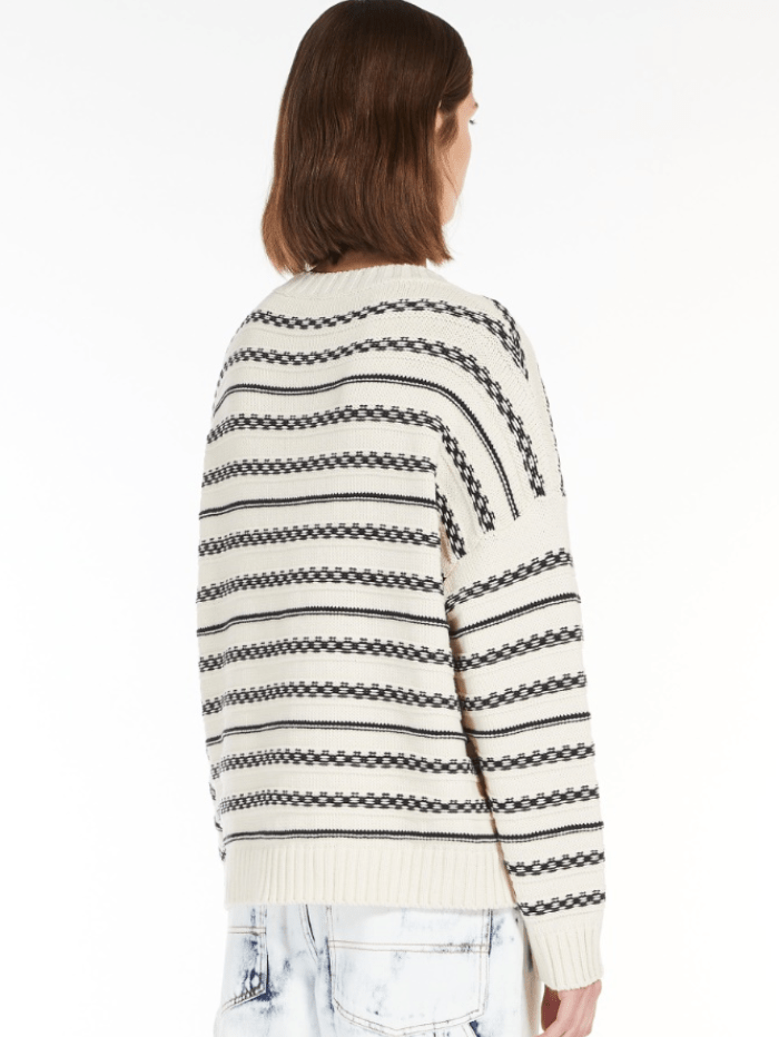 Weekend By Max Mara Knitwear Weekend By Max Mara FOSTER Striped Cotton Yarn Jumper 24253661516 Col 015 izzi-of-baslow