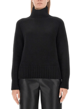 Weekend By Max Mara Knitwear XS Weekend By Max Mara BORGIA Wool High Neck Jumper In Black 24253660826 Col 009 izzi-of-baslow