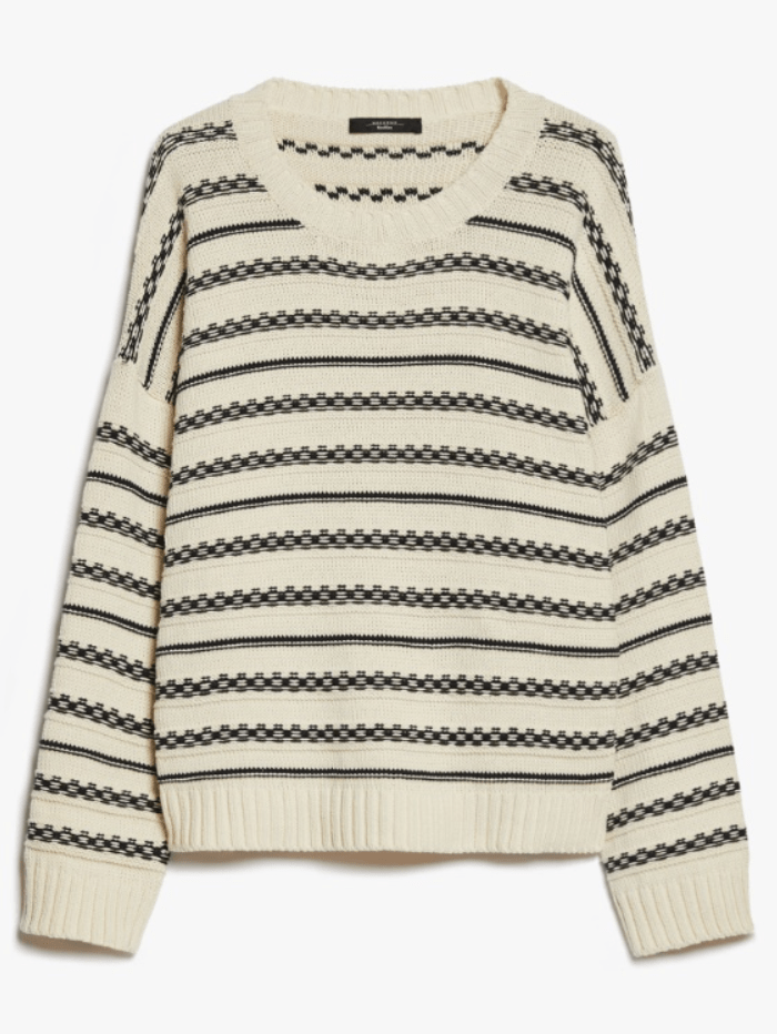 Weekend By Max Mara Knitwear XS Weekend By Max Mara FOSTER Striped Cotton Yarn Jumper 24253661516 Col 015 izzi-of-baslow