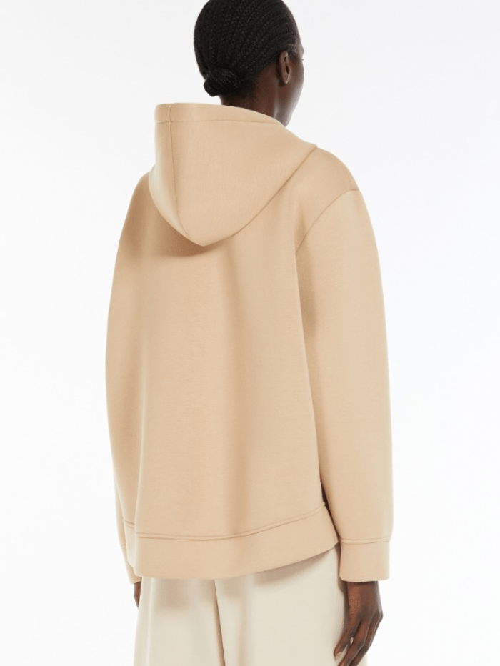 Weekend By Max Mara Tops Weekend By Max Mara PARSEC Jersey Hoodie In Beige 24259160216 Col 001 izzi-of-baslow