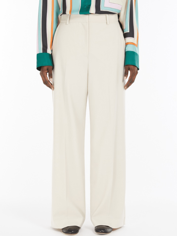 Weekend By Max Mara Trousers Weekend By Max Mara ANGOLA Wool Canvas Palazzo Trousers 2515131141 Col 011 izzi-of-baslow