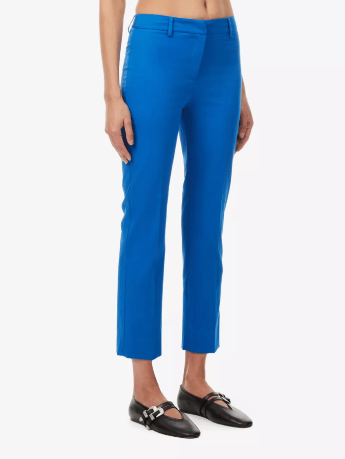 Weekend By Max Mara Trousers Weekend By Max Mara CECCO Stretch Cotton Trousers In Cornflower Blue 2415131032 Col 028 izzi-of-baslow