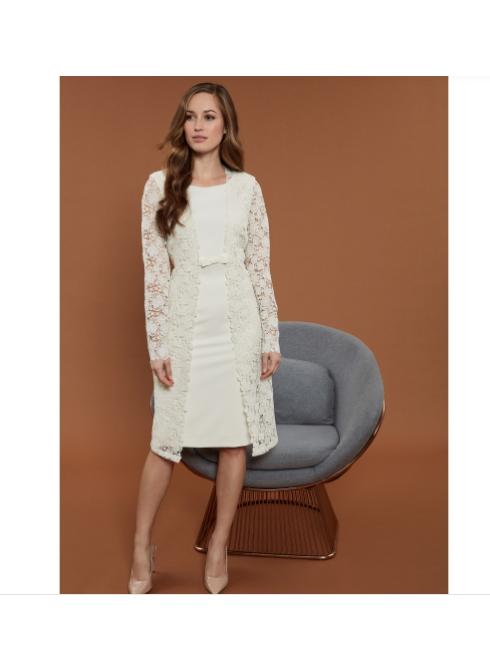 Gina bacconi white dress hotsell