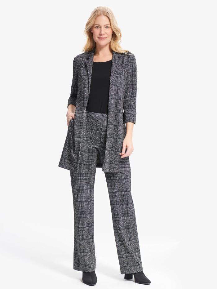 Joseph Ribkoff Coats and Jackets Joseph Ribkoff Checked Long Blazer  214243 178 izzi-of-baslow