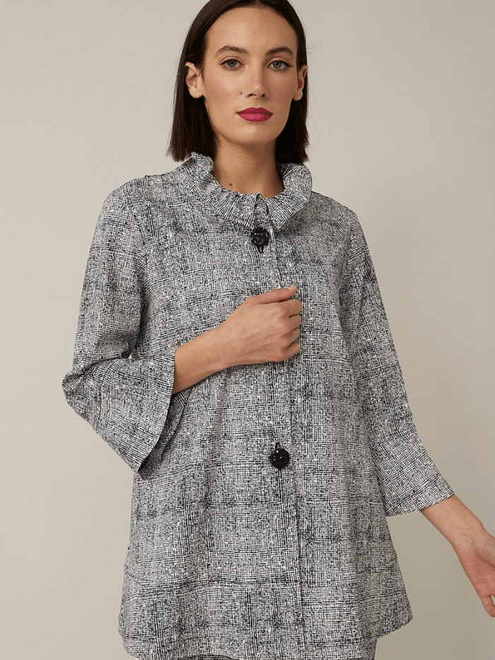 Joseph Ribkoff Coats and Jackets Joseph Ribkoff Monochrome Jacket 221280 272 izzi-of-baslow