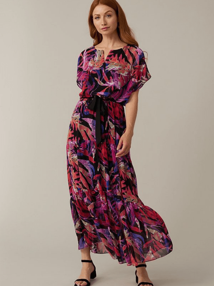 Joseph Ribkoff Dresses Joseph Ribkoff Tropical Chiffon Maxi Dress 221165 178 izzi-of-baslow