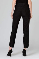 Joseph Ribkoff Trousers Joseph Ribkoff Black Trouser With Velvet Spot 193630 izzi-of-baslow