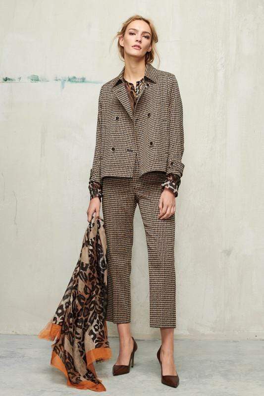 Luisa Cerano Coats &amp; Jackets Luisa Cerano Checked Tweed Jacket 428093/2468 izzi-of-baslow