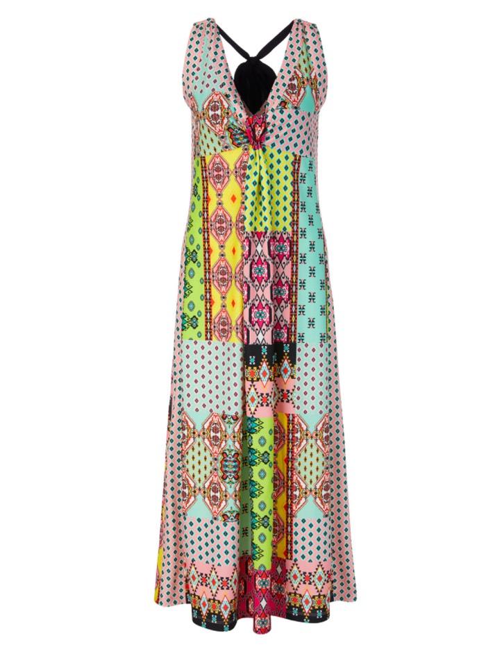 Marc Cain Additions Dresses Marc Cain Additions Multi Coloured Maxi Dress QA 21.14 J06 233 izzi-of-baslow