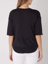 Marc Cain Additions Tops Marc Cain Sports Top Mixed Materials LS 55.17 J67 Midnight Blue izzi-of-baslow