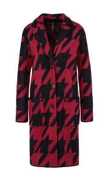 Marc Cain Collections Coats and Jackets Marc Cain Collections Knitted Houndstooth Coat PC 11.11 M17 izzi-of-baslow