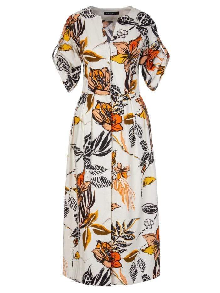 Marc Cain S Collections Printed Cotton Shirt Dress QC 21.55 W66 115 ...