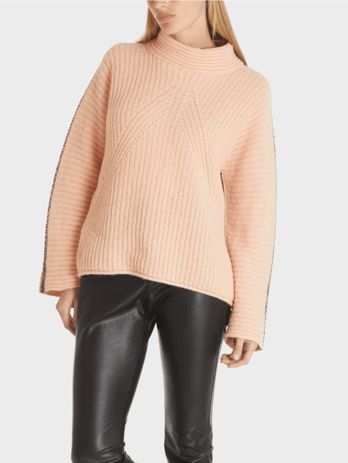 Marc Cain Collections Knitwear Marc Cain Collections Pink Two Tone Knitted Jumper TC 41.53 M34 COL 626 izzi-of-baslow