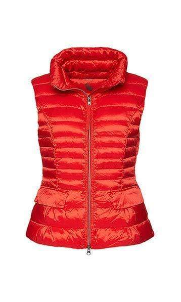 Marc Cain Essentials Coats and Jackets Marc Cain Essentials Quilted Gilet with Down Scarlet +E 37.15 W11 272 izzi-of-baslow