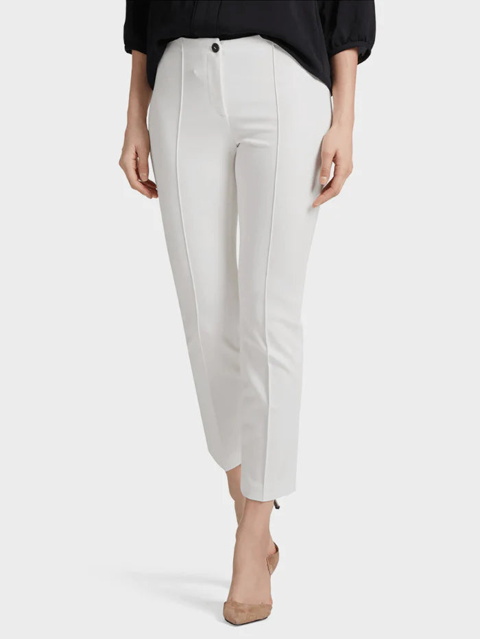 Marc Cain Essentials Trousers Marc Cain Essentials White Seam Detail Trousers +E 81.23 J24 110 izzi-of-baslow