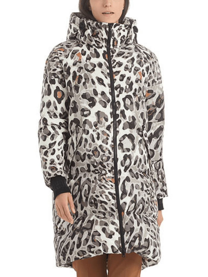 Marc Cain Sports Coats and Jackets Marc Cain Sports Leopard Down Long Coat RS 12.08 W60 Col 610 izzi-of-baslow