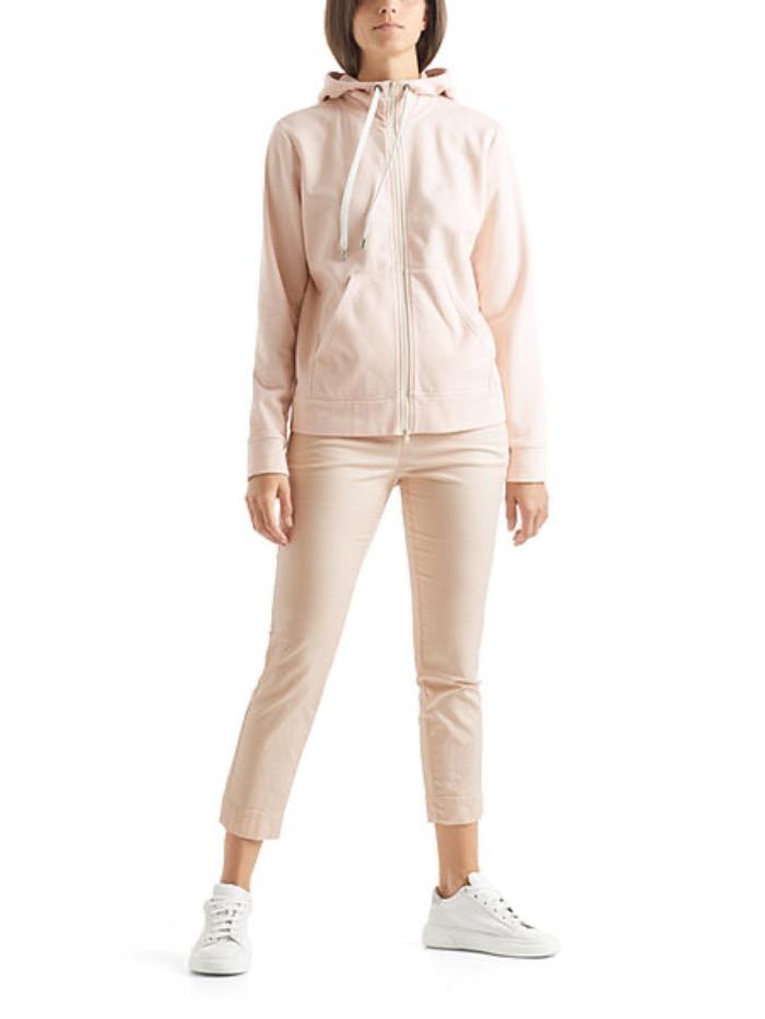 Marc Cain Sports Coats and Jackets Marc Cain Sports Soft Powder Pink Hooded Jacket QS 31.31 J44 145 izzi-of-baslow