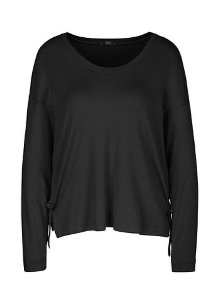 Marc Cain Sports Knitwear Marc Cain Sports Black Lightweight Sweatshirt QS 48.43 J55 900 Y izzi-of-baslow