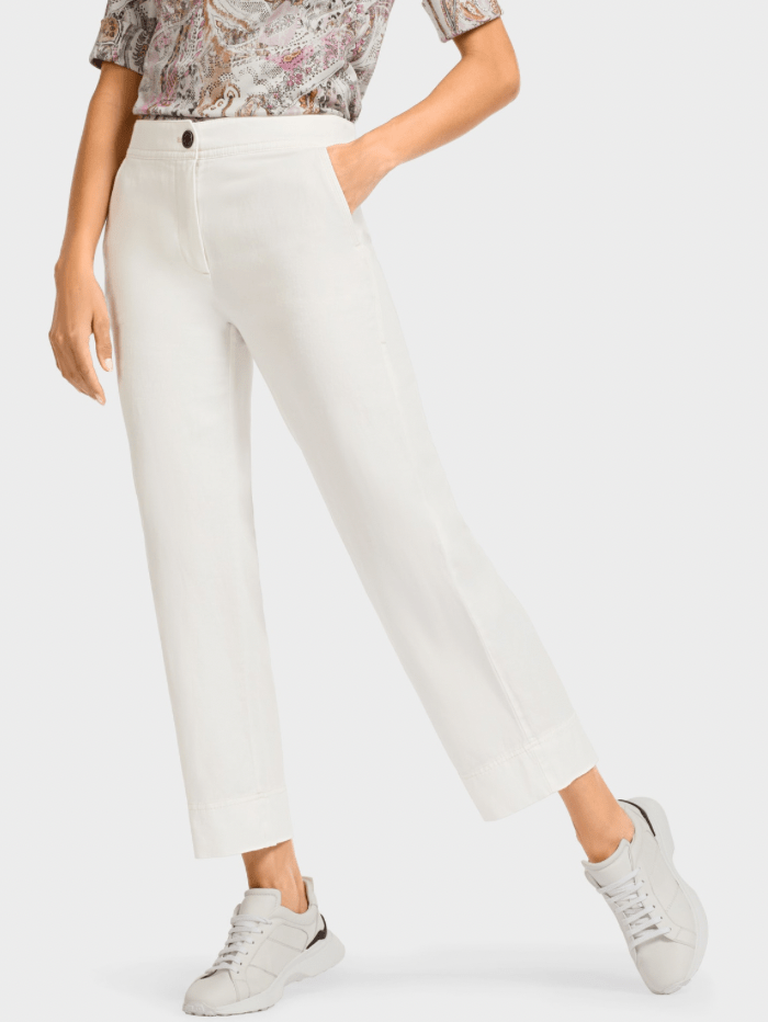 Stylish womens Trousers & Pants / Cigarette Pent for women, White Ladies  Pant