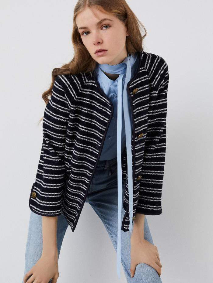 Striped jackets for on sale ladies