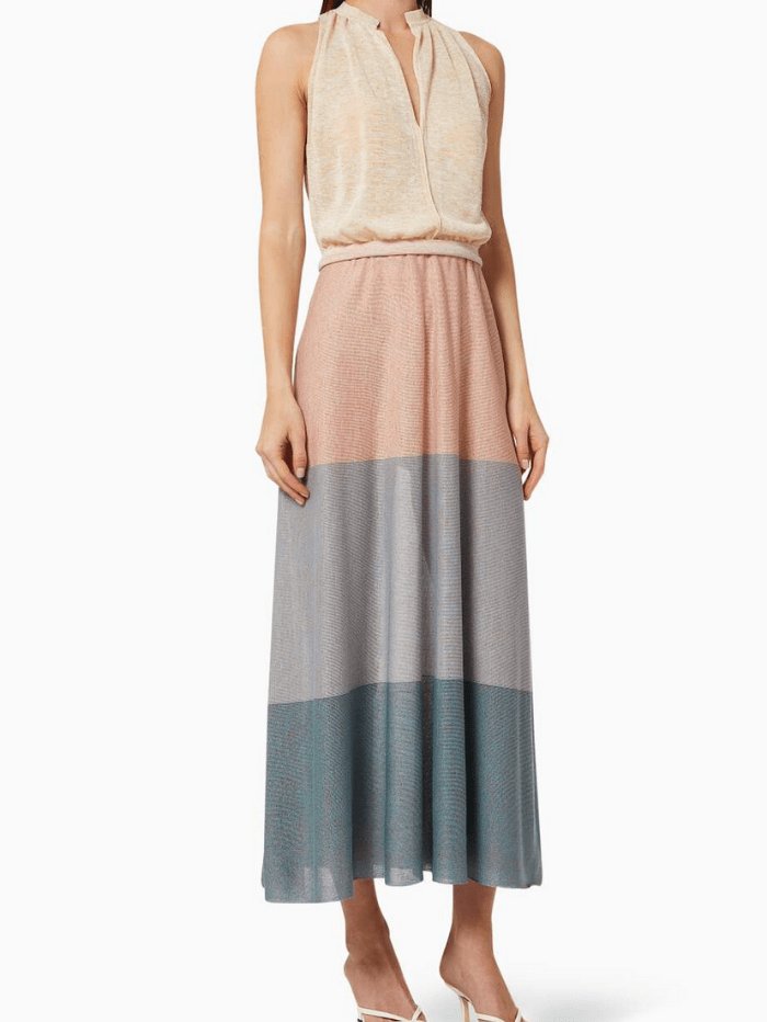 Marella Dresses Marella VITTOR Neutrals Maxi Dress 33210212 izzi-of-baslow