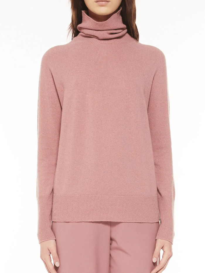 Marella Knitwear Marella AFONA Pink Roll Neck Ribbed Jumper 33660329 200 izzi-of-baslow