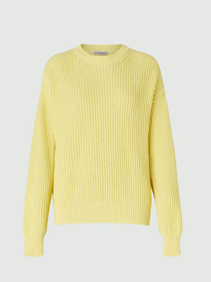 Marella Knitwear Marella MOSTO Yellow Knitted Sweater 33611321 001 izzi-of-baslow