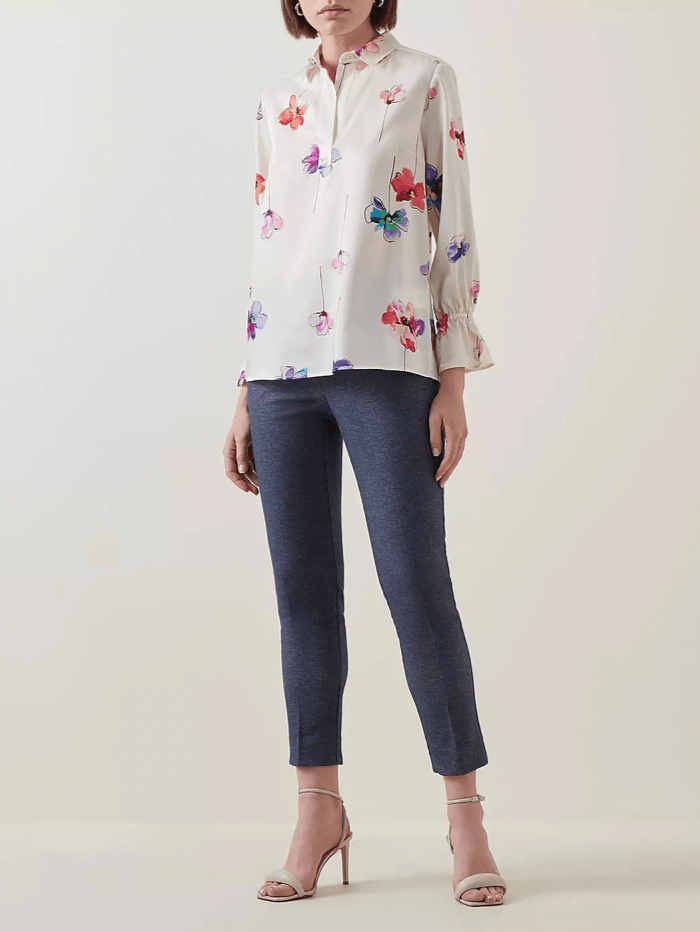 Marella Tops Marella ROBIN Silk Floral Blouse 2331111631 001 izzi-of-baslow